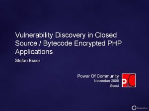 Is php closed source