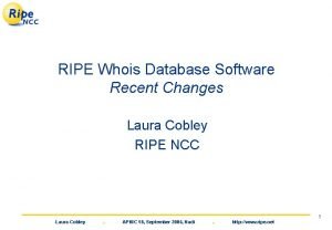 Ripe whois