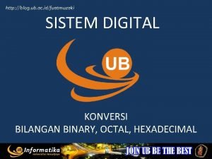 http blog ub ac idfuatmuzaki SISTEM DIGITAL KONVERSI