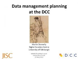 Dcc data management plan