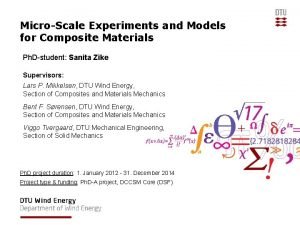 MicroScale Experiments and Models for Composite Materials Ph