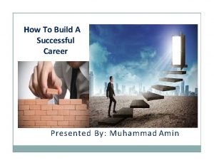 How to build a successful career