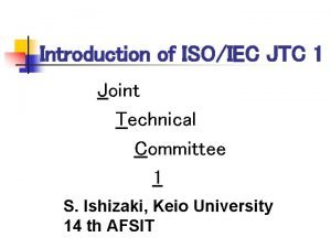 Joint technical committee 1