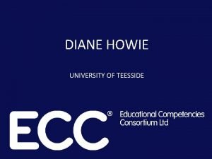 DIANE HOWIE UNIVERSITY OF TEESSIDE What are the