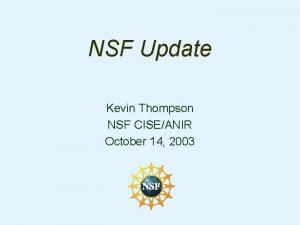 Kevin thompson nsf