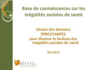 Base de connaissances sur les ingalits sociales de