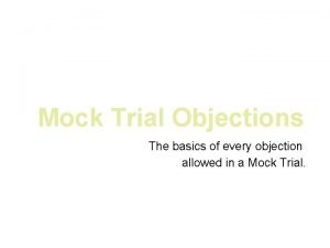 Objection hearsay