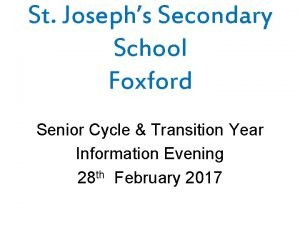 St josephs foxford St josephs foxford
