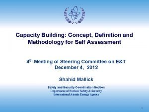 Building capacity definition