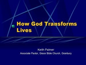Keith palmer pastor