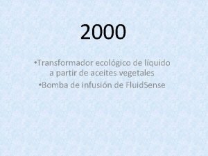 Transformador ecologico 2000
