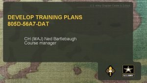 Combined arms training strategy