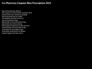 Cvs Pharmacy Coupons New Prescription 2014 legit online