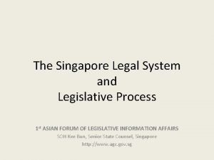 Legislative process singapore