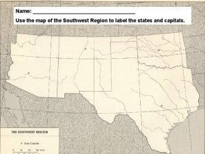 Southwest region map