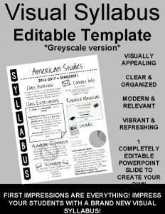 Visual syllabus template