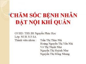 CHM SC BNH NH N T NI KH
