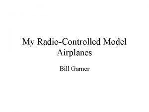 My RadioControlled Model Airplanes Bill Garner Alpha 40