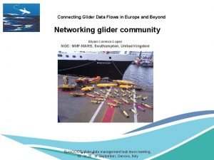 Connecting Glider Data Flows in Europe and Beyond