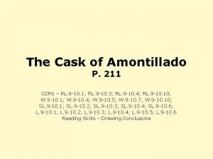 The cask of amontillado drawing