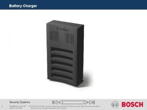 Battery Charger Security Systems 1 STPRM 3 EU