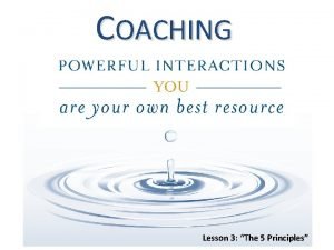 5 principles of coaching