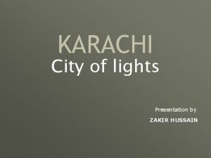 City of lights karachi