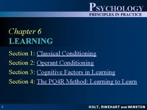 Psychology: principles in practice answers