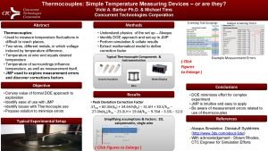 Thermocouples Simple Temperature Measuring Devices or are they