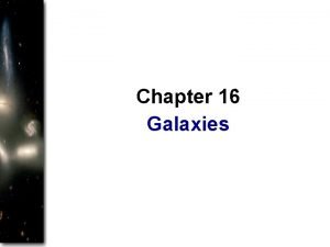 Chapter 16 Galaxies Guidepost Our Milky Way Galaxy