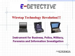 Wiretap Technology Revolution Instrument for Business Police Military