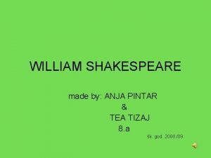 William shakespeare family tree