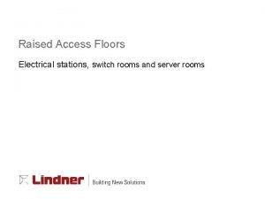 Raised Access Floors Electrical stations switch rooms and