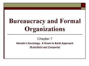 Formal organizations sociology