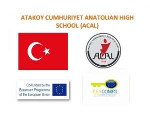 ATAKOY CUMHURIYET ANATOLIAN HIGH SCHOOL ACAL Equality and