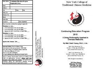 Ny college of traditional chinese medicine