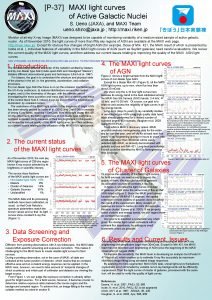 P37MAXI light curves of Active Galactic Nuclei S