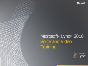 Lync training videos