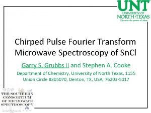Chirped pulse fourier transform microwave spectroscopy