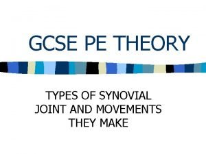 Synovial joint definition gcse pe