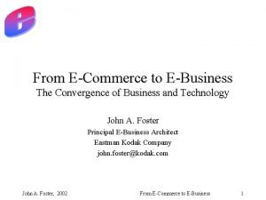 Ecommerce and ebusiness