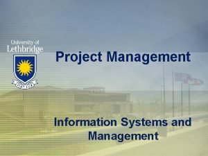 Project Management Information Systems and Management Project A