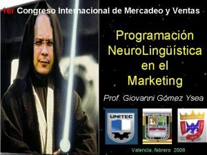 1 er Congreso Internacional de Mercadeo y Ventas