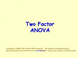 Application of anova slideshare
