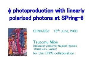 f photoproduction with linearly polarized photons at SPring8