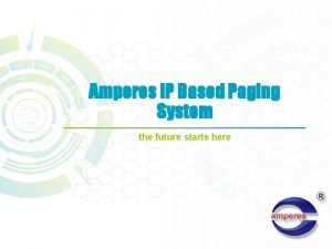 Ip based paging system