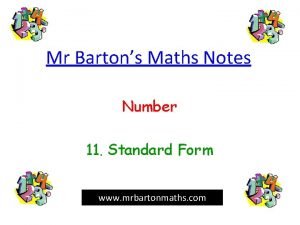 How to subtract standard form