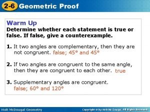 2-6 geometric proof