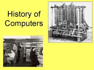 History computer definition