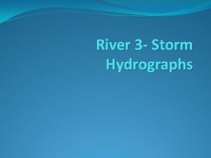 Storm hydrograph definition